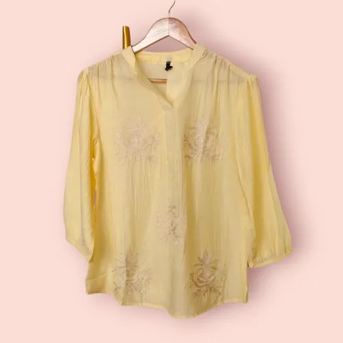 Whispers of Spring – Pastel Embroidered Cotton Tunics