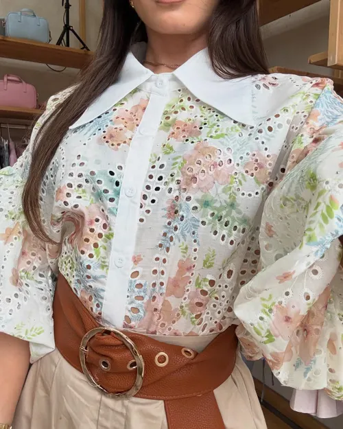 Dress Up Diva Garden Whisper Schiffli Shirt – 4 Luxe Florals