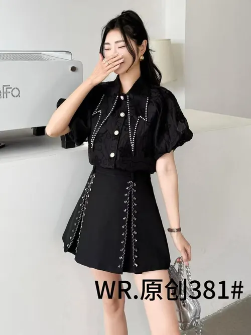 Dress Up Diva Drama Collar Stone Shirt