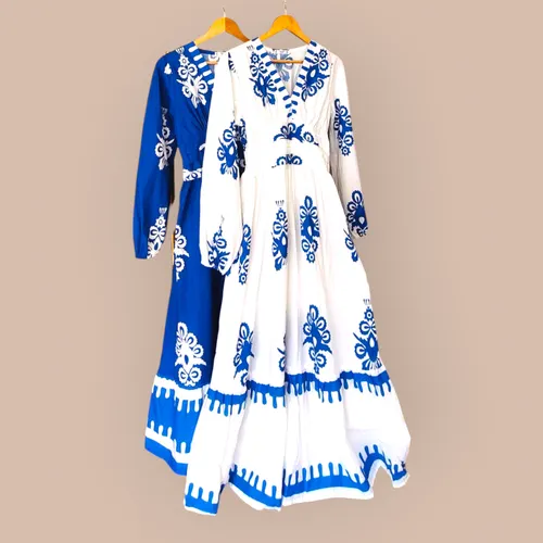 Indie Bloom Maxi Dress – Folk Prints, Flowy Feels