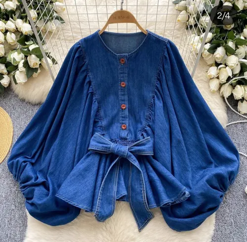 Dress Up Diva Belle Bow Denim Blouse