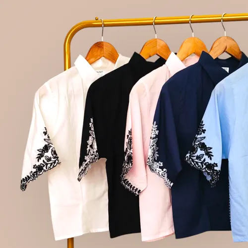 Flora Charm Embroidered Shirt – 5 Effortless Shades
