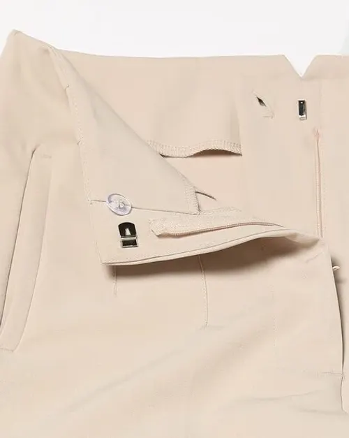 Boss Babe Tapered Trousers – Beige Edition