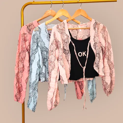 Laced in Mood – 3-in-1 Sheer Shrug Set