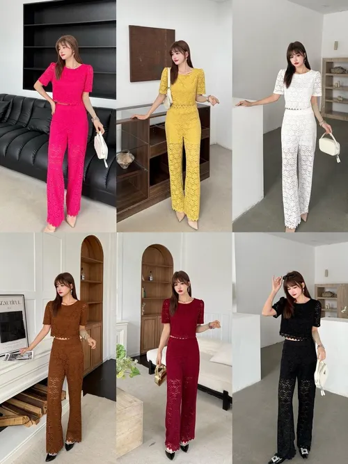 Dress Up Diva Laced in Luxe Co-ord Set – 6 Vibrant Shades