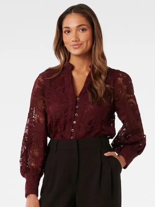 Lush Lace Button-Down Tops