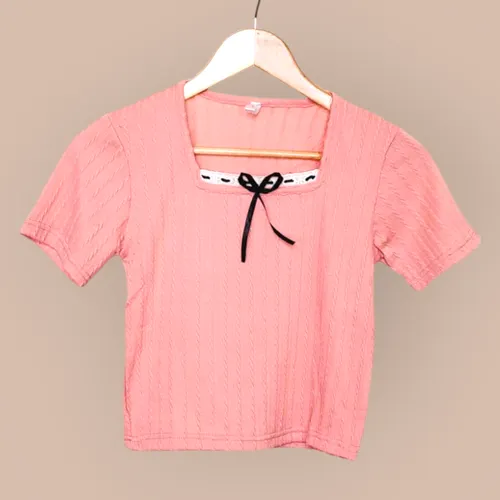 Sweetheart Bow Neck Top