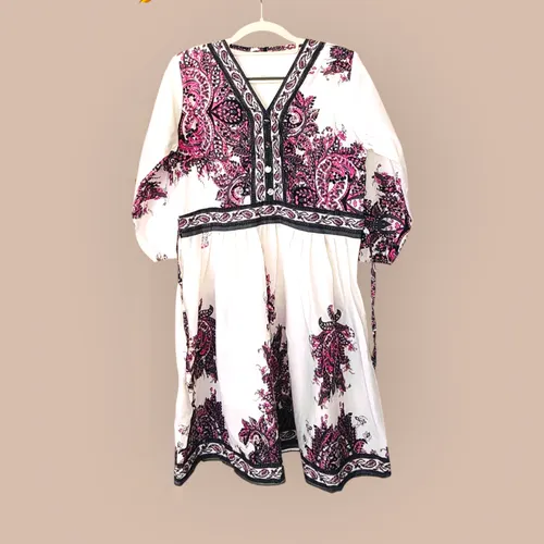 Indie Whirl Cotton Short Dress