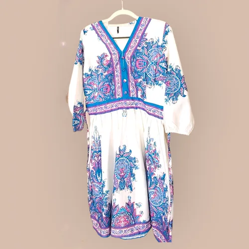 Indie Whirl Cotton Short Dress