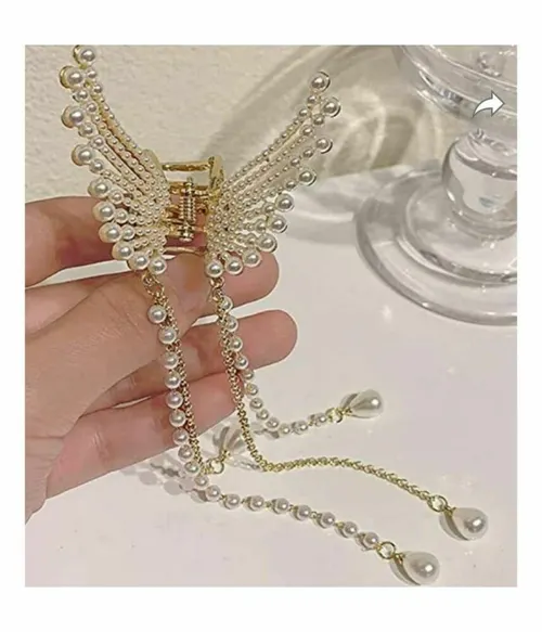 Pearl butterfly tassel