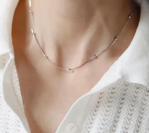 Thin necklace- anti tarnish
