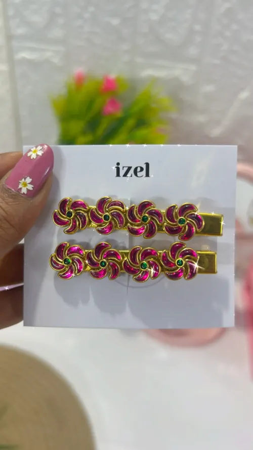 Alligator pin (Floral Pair)