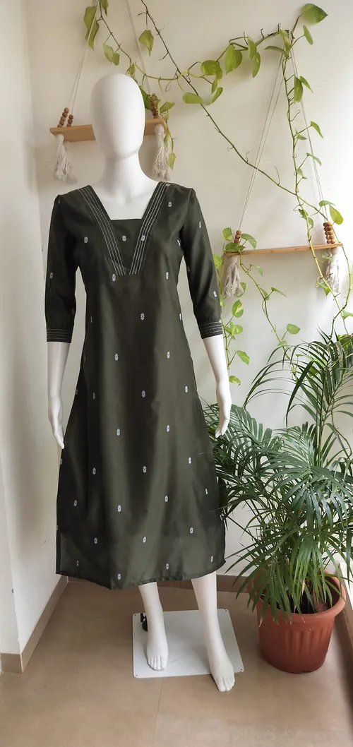 Premium Silk Cotton Kurti # 5
