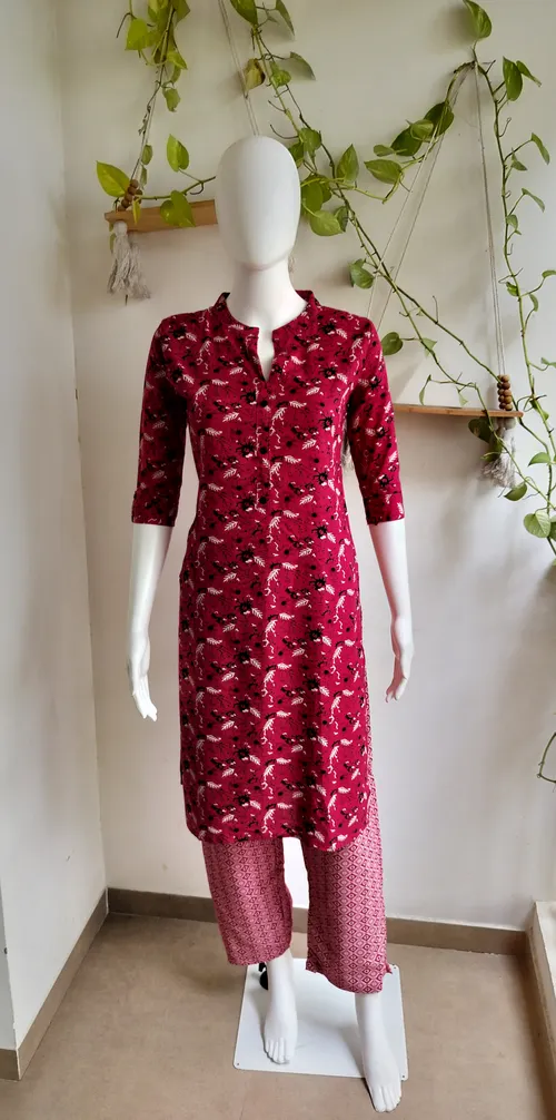 Rayon Kurti With Pant 1