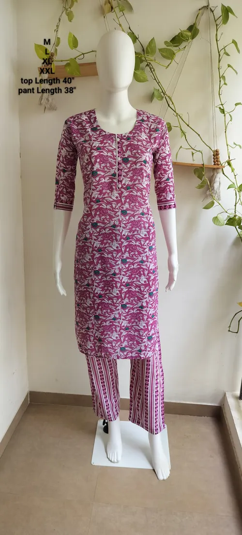 Rayon Kurti With Pant 4