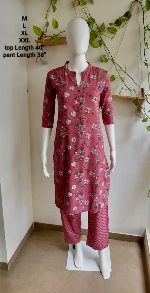 Rayon Kurti With Pant 3