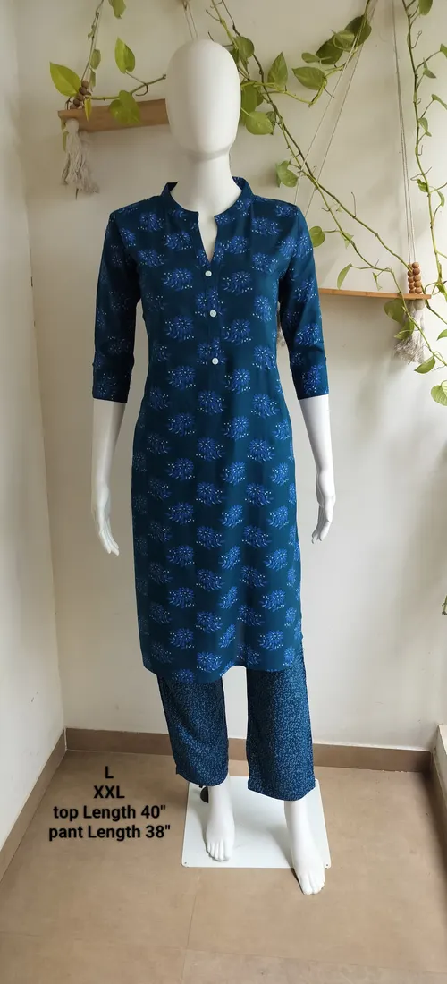 Rayon Kurti With Pant 2