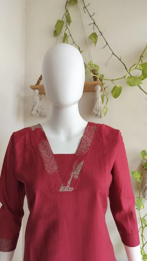 Premium Silk Cotton Kurti # 1