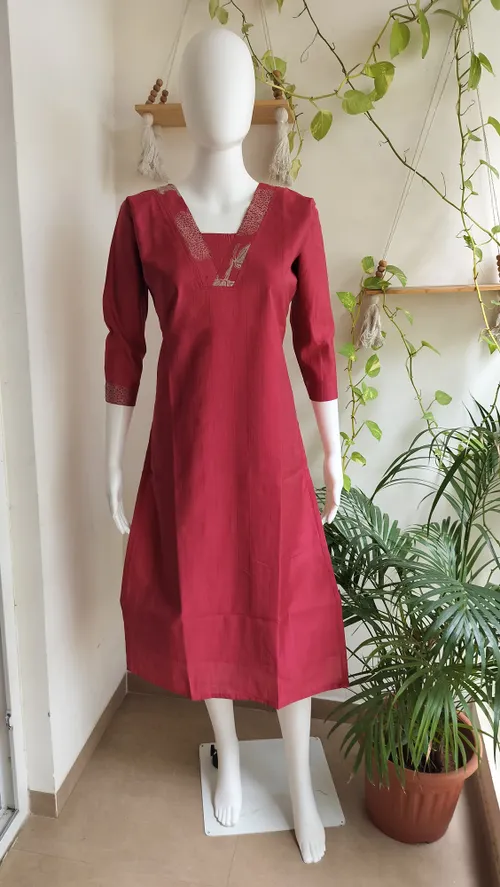 Premium Silk Cotton Kurti # 1