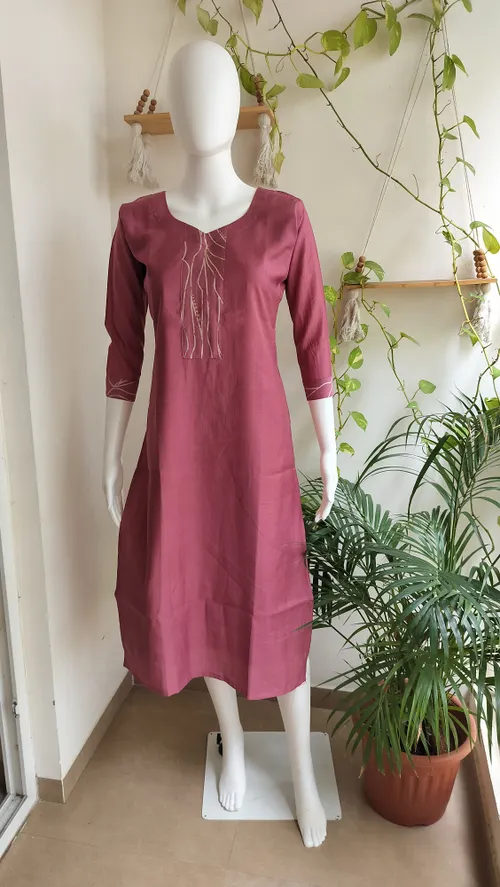 Premium Silk Cotton Kurti # 2