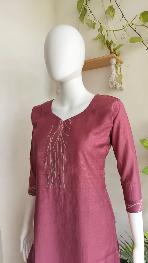 Premium Silk Cotton Kurti # 2