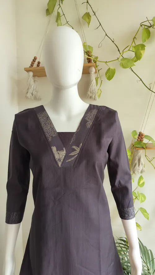 Premium Silk Cotton Kurti # 4