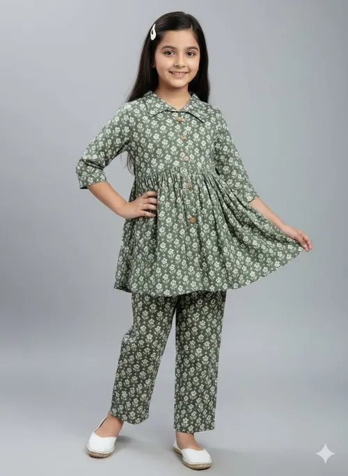 Olive Tiny Floral JS0034