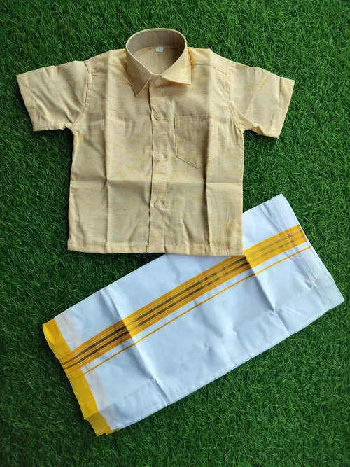 Goldie Boy Dhoti Set