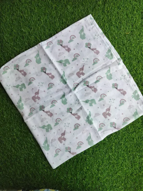 Cute Elephant Muslin Swaddle 100*100 