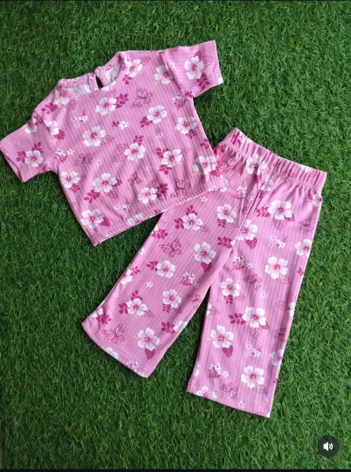 Rose Crop Top Set