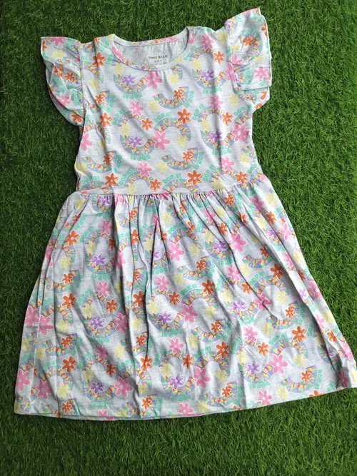 Rainbow Daisy Frock G3F0013