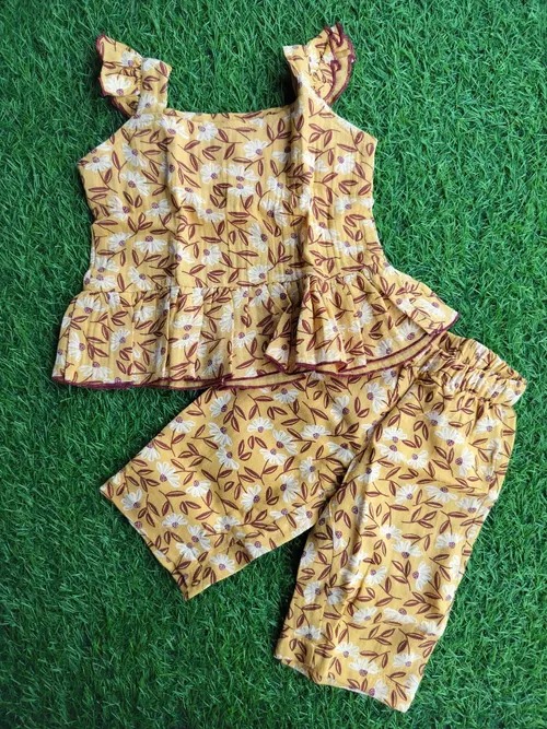 Mustard Floral Co-ord Set ELT002