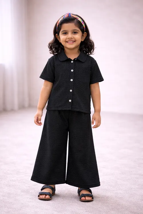 Midnight Dot Collar Coord POLO