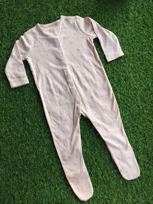 Peach Petals Sleepsuit