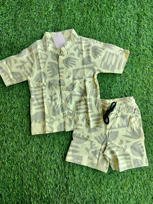 Sunny Scribbles Shorts Set