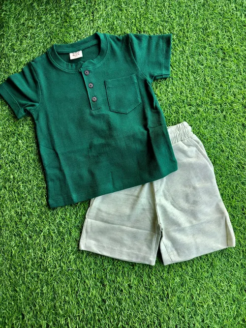 Green Core Henley Coord