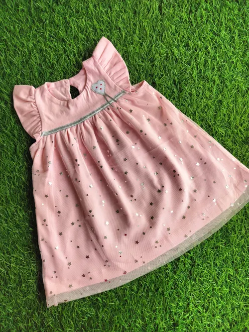 Pink Silver Star Fancy frock