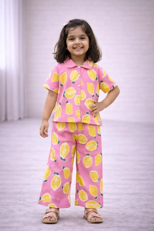 Lemon Pop Collar Coord POLO