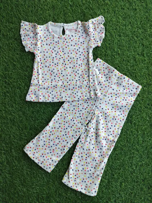 Mini Hearts Frill Set