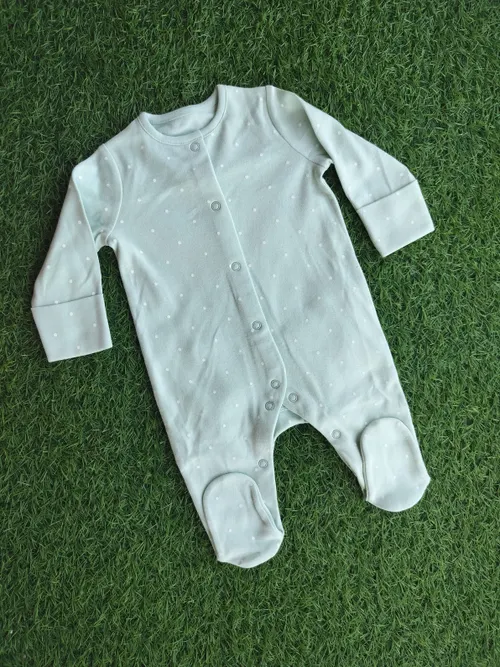 Green Polka Sleepsuit