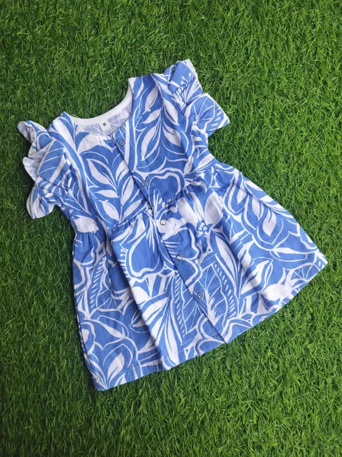 Blueberry Bloom Muslin Frock