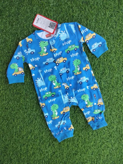 Blue Dino Sleepsuit