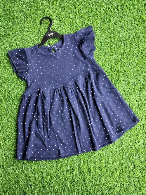 Navy Dots Frock FR150