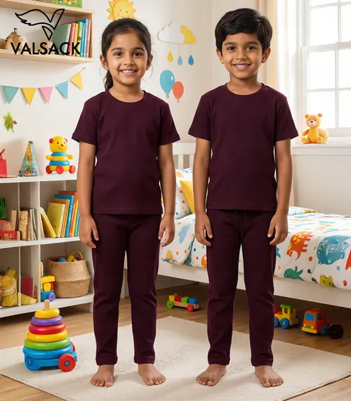 Wine Maroon Unisex Dorio Set