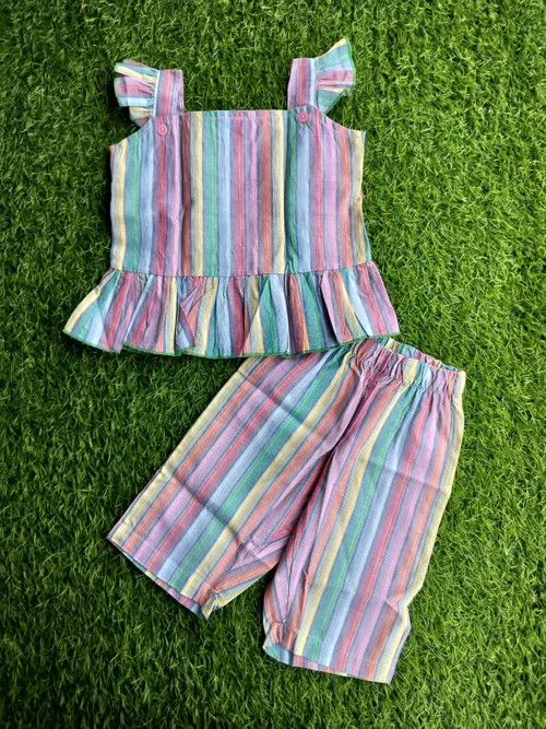 Mutli Stripe Co-ord Set ELT004