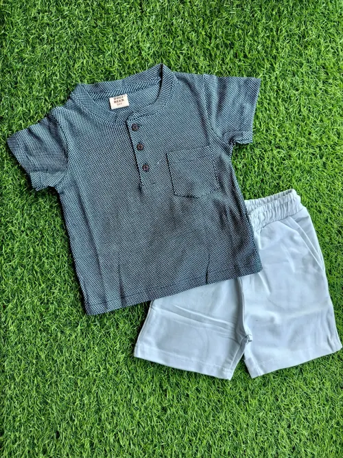 Steel Navy Henley Coord