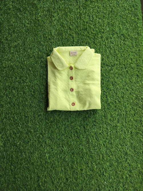 Lime Solid Collar Coord POLO