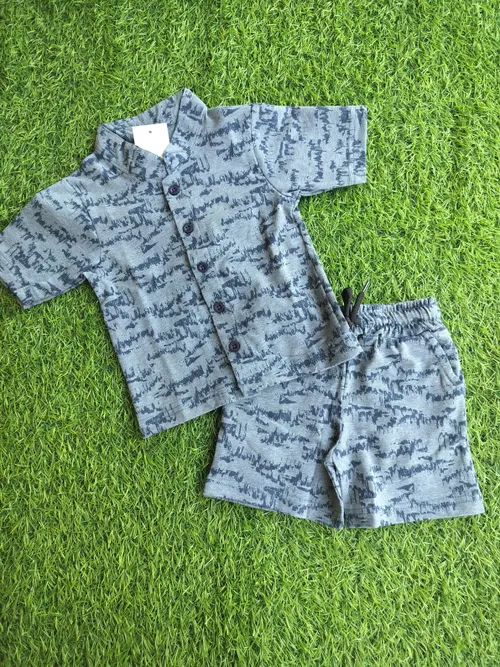 Cloudy Doodles Shorts Set