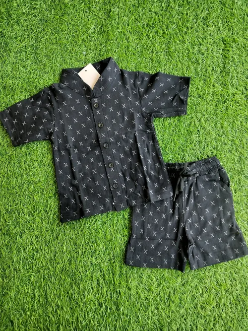 Midnight Cross Shorts Set