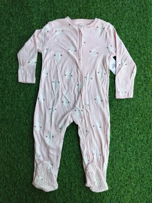 Pink Littles Sleepsuit